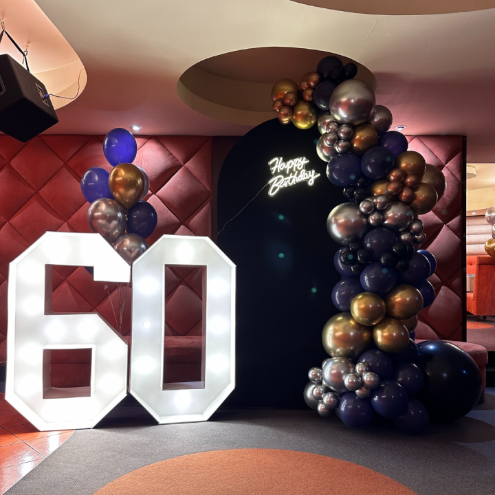 60 urodziny granatowa