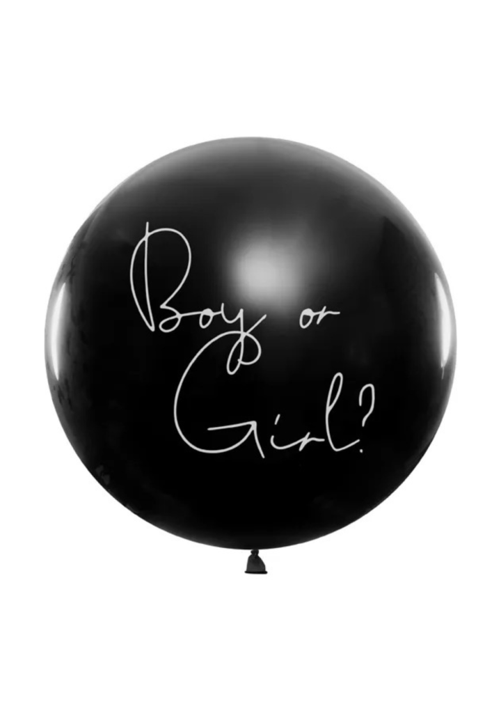 Balon kula gigant BOY OR GIRL 1m Party Deco