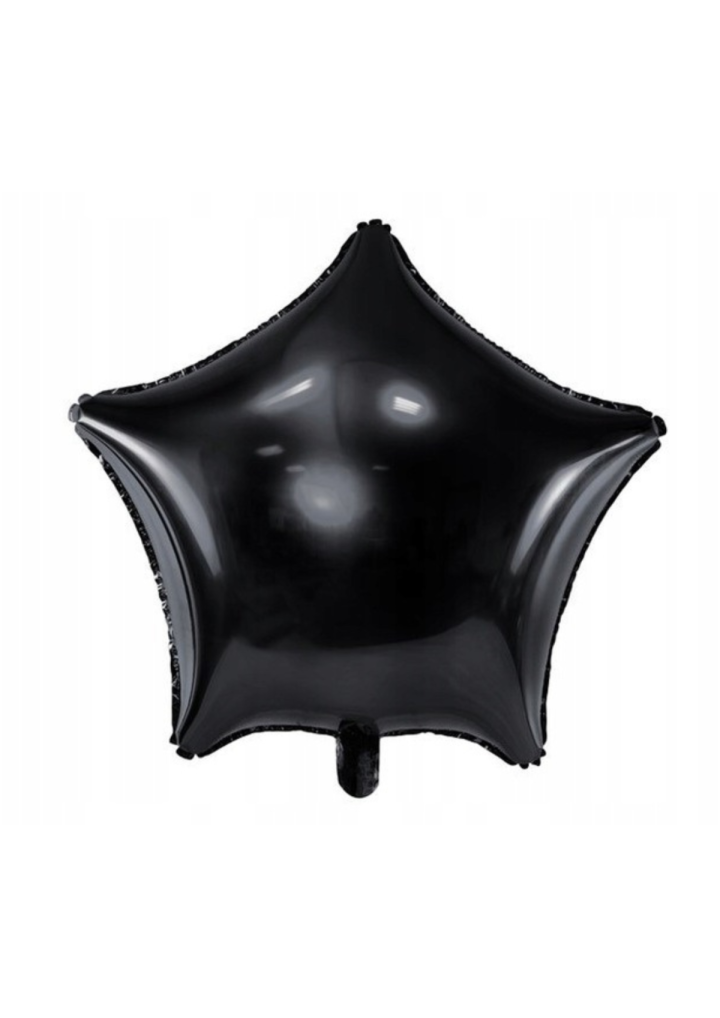 Gwiazdka foliowa czarna 45cm