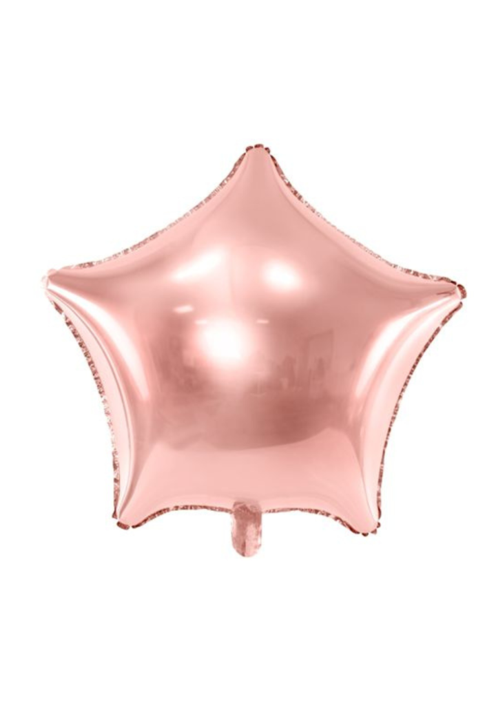 Balon foliowy gwiazdka rose-gold 45cm