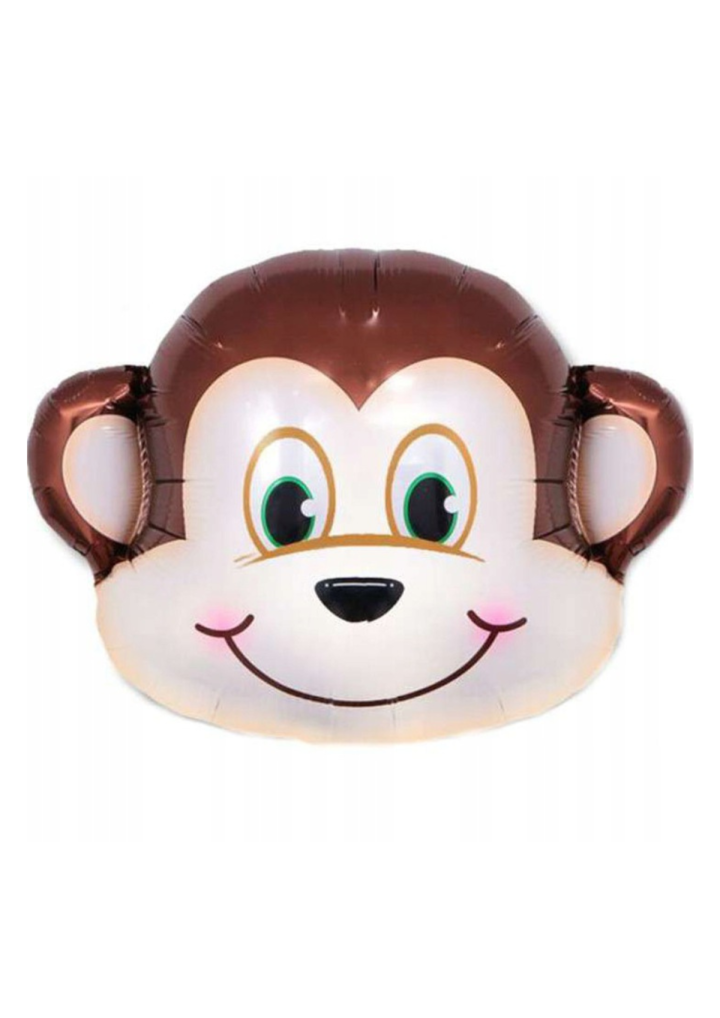 Głowa małpy balon foliowy