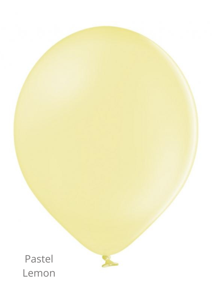 Balon żółty pastel LEMON 30cm