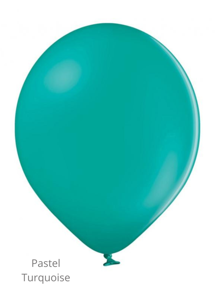Balon turkusowy pastel TURQUOISE 30cm