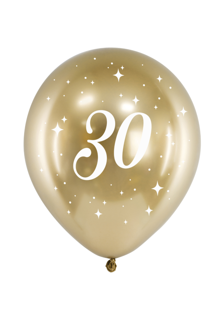 Balon złoty glossy "30"