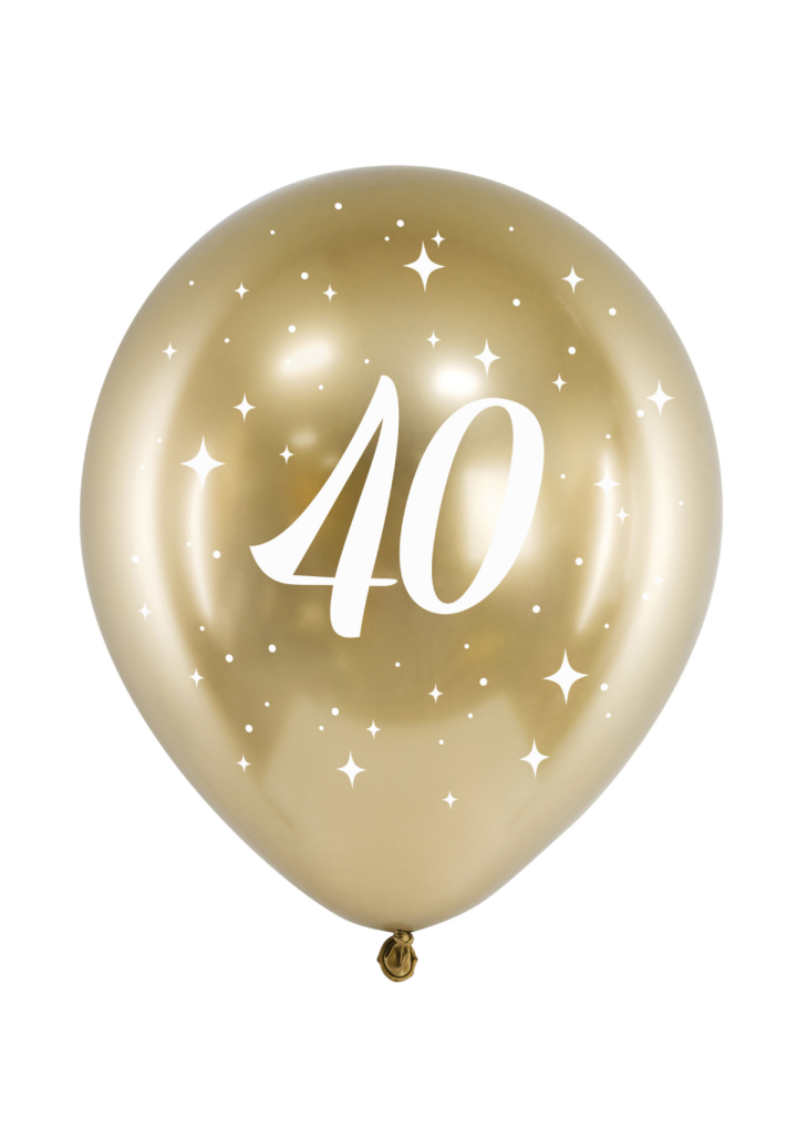 Balon złoty glossy "40"