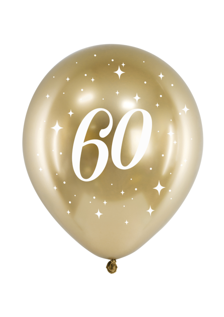 Balon złoty glossy "60"