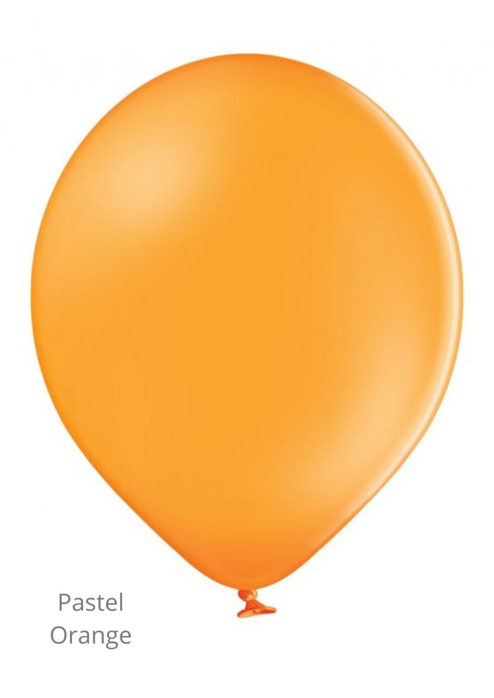 Balon POMARAŃCZOWY pastel 30cm