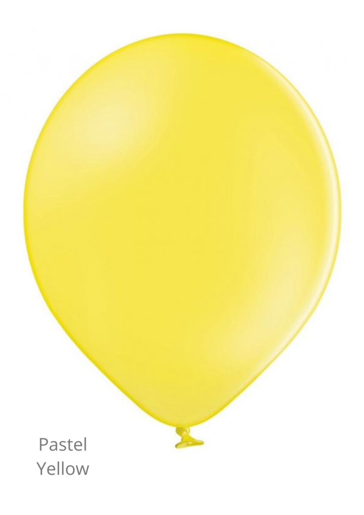 Balon żółty pastel YELLOW 30cm